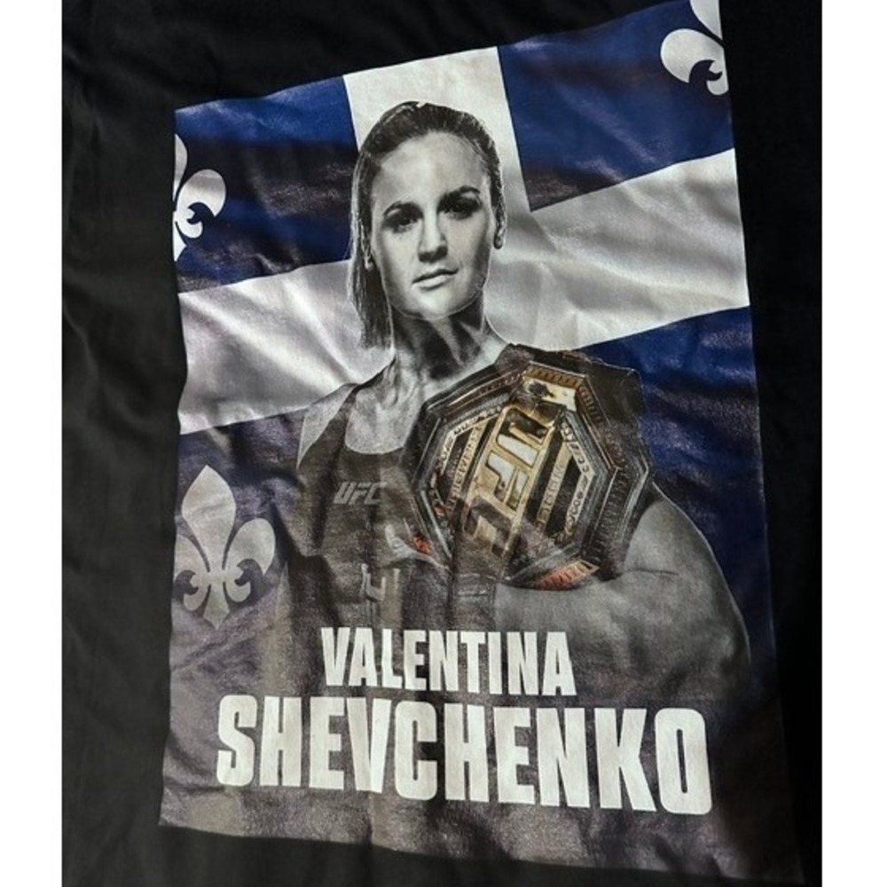 Fanatics UFC Valentina Shevchenko Graphic T-Shirt Black Mens Medium MMA T-Shirt